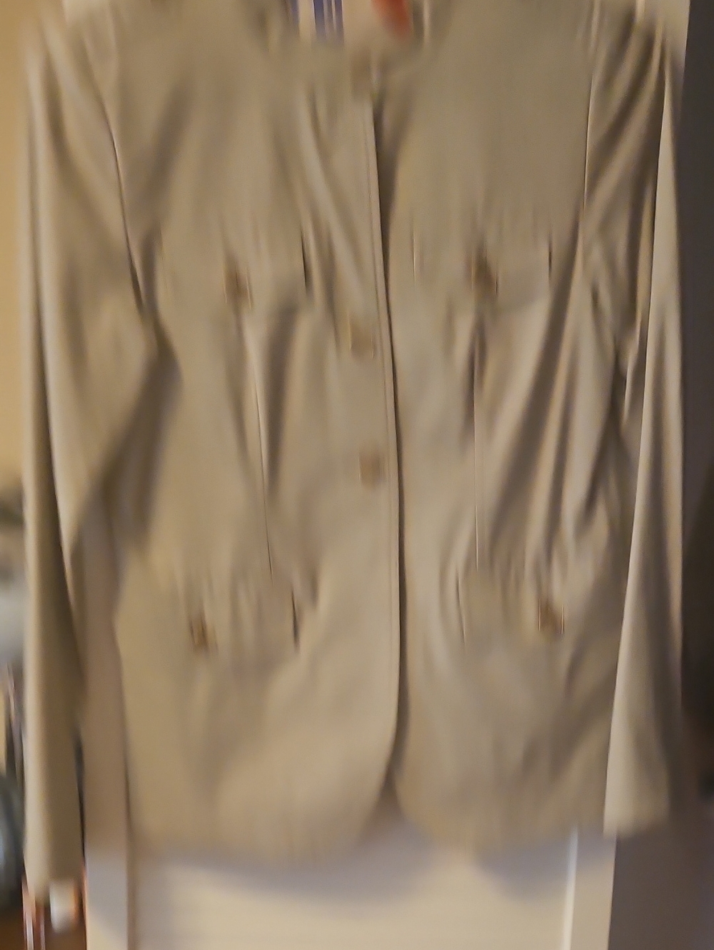 Michael Kors Taupe Single-Breasted Blazer
